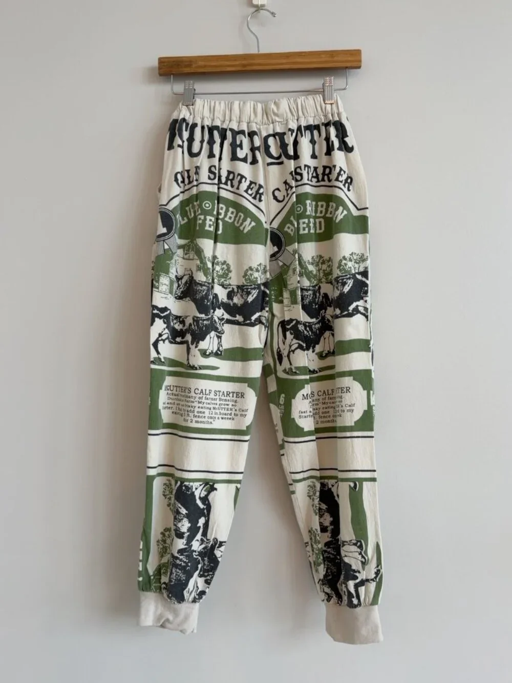 Jaded Gypsy Feed Sack Graphic Jogger Pants | Size S/M - Picture 2 of 6